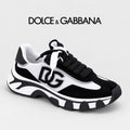 Dolce & Gabbana DG Men's Low-Top Logo Sneakers in Calfskin