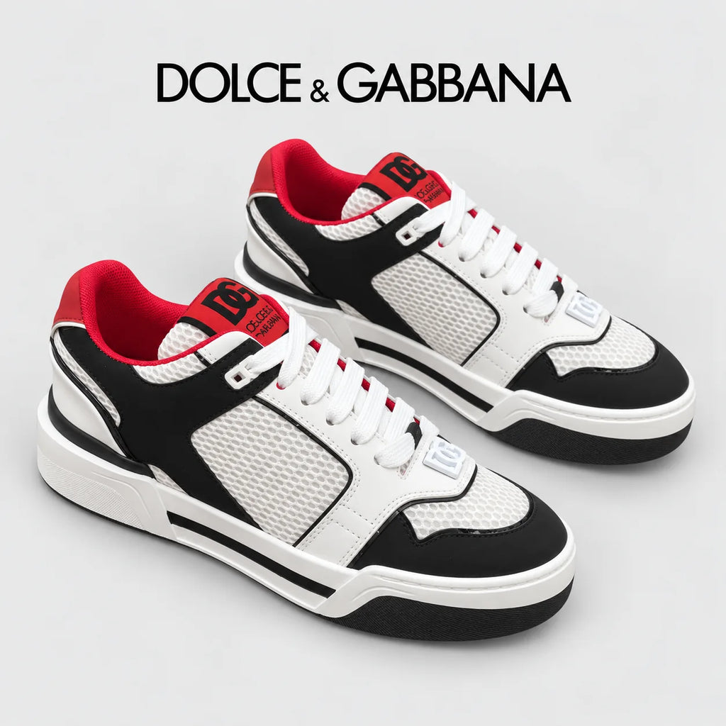 Dolce & Gabbana DG Heavy-Craft Calfskin Sneakers with 5D Accents