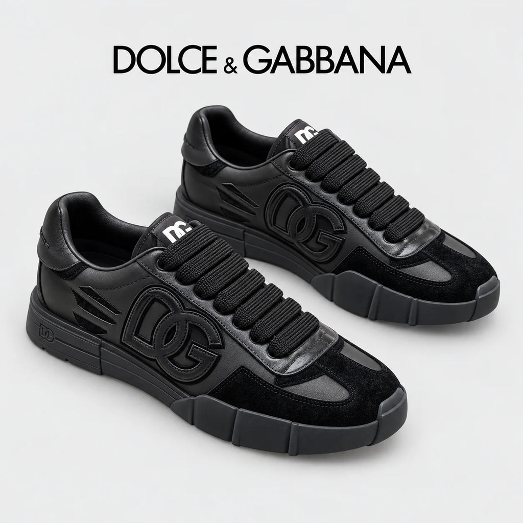 Dolce & Gabbana DG Premium Men's Mixed-Material Casual Sneakers