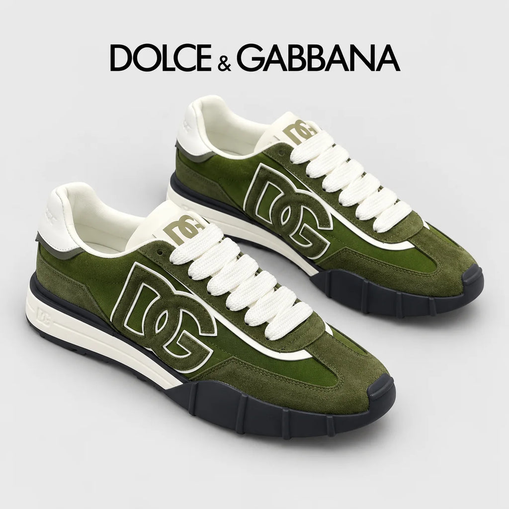 Dolce & Gabbana DG Premium Men's Mixed-Material Casual Sneakers