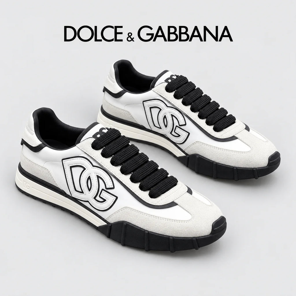 Dolce & Gabbana DG Premium Men's Mixed-Material Casual Sneakers