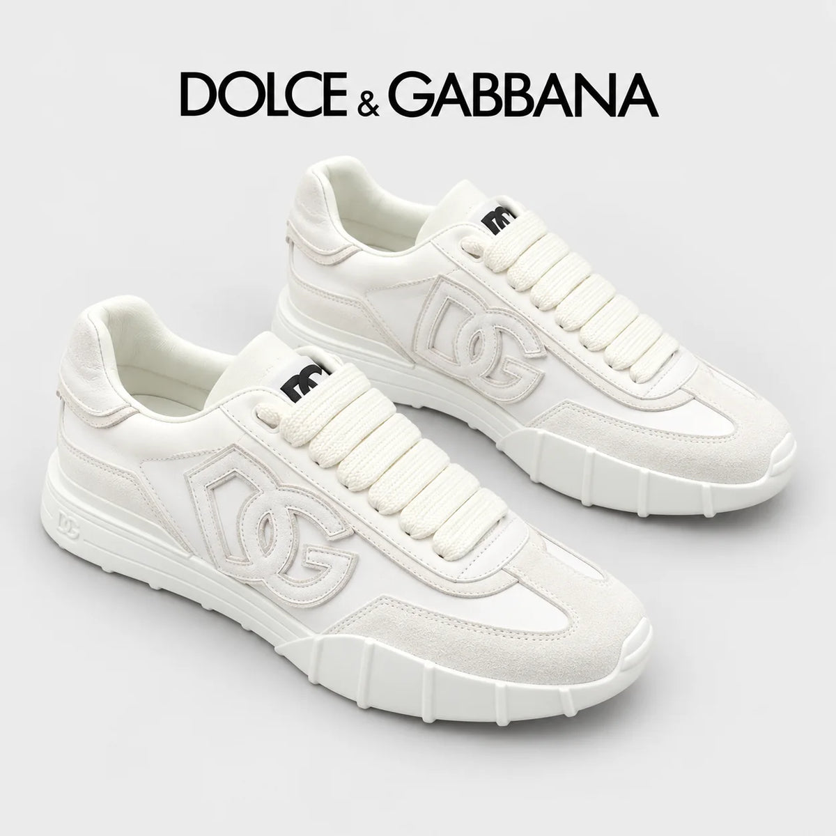 Dolce & Gabbana DG Premium Men's Mixed-Material Casual Sneakers