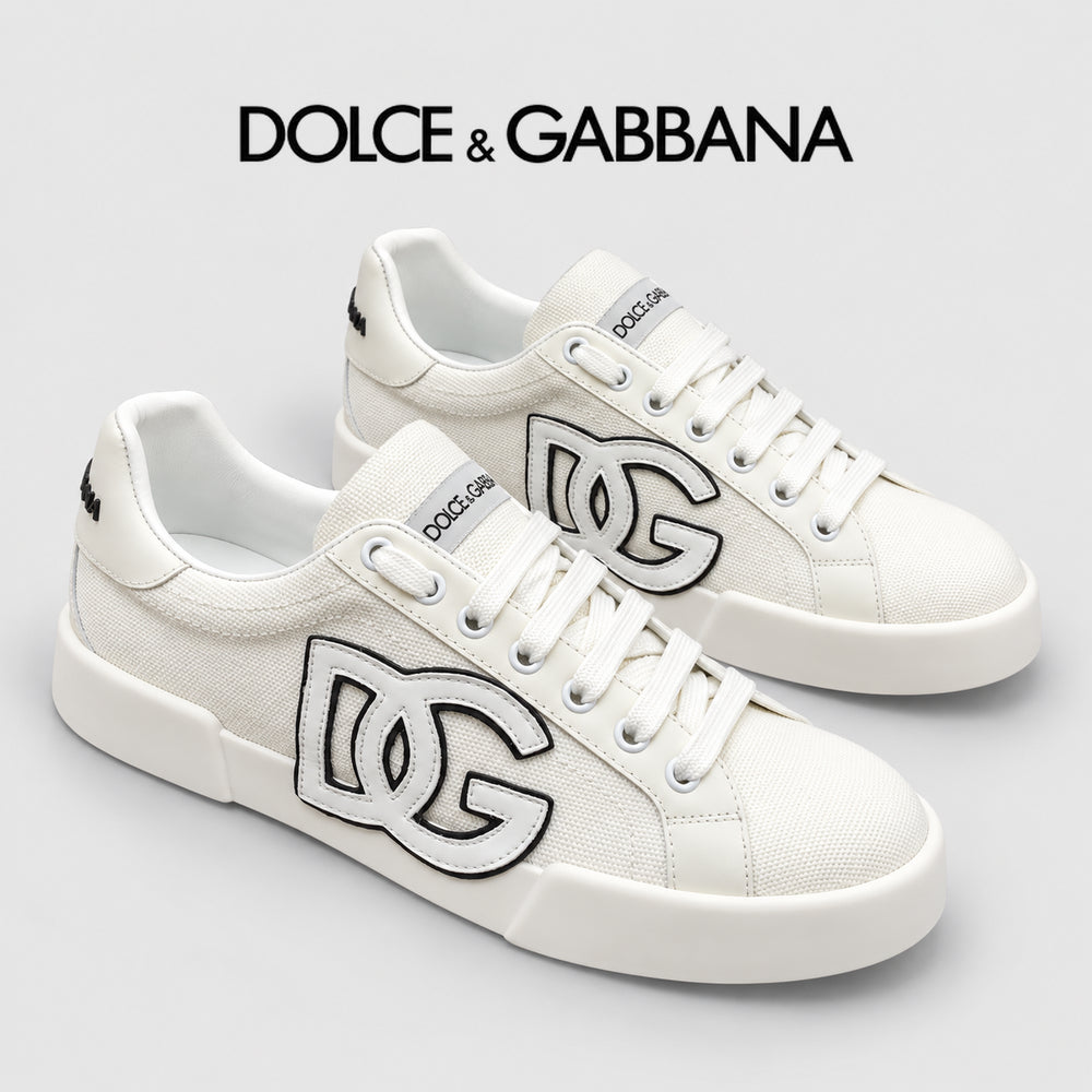 Dolce & Gabbana DG Heavy-Craft Calfskin Sneakers with 5D Accents