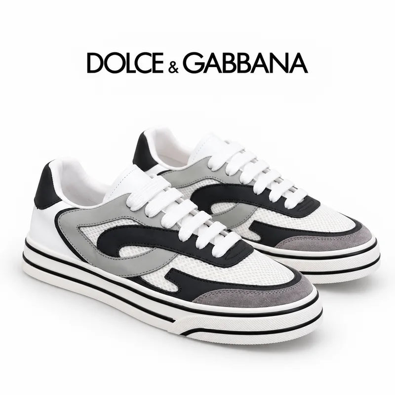 Dolce & Gabbana DG Heavy-Craft Calfskin Sneakers with 5D Accents