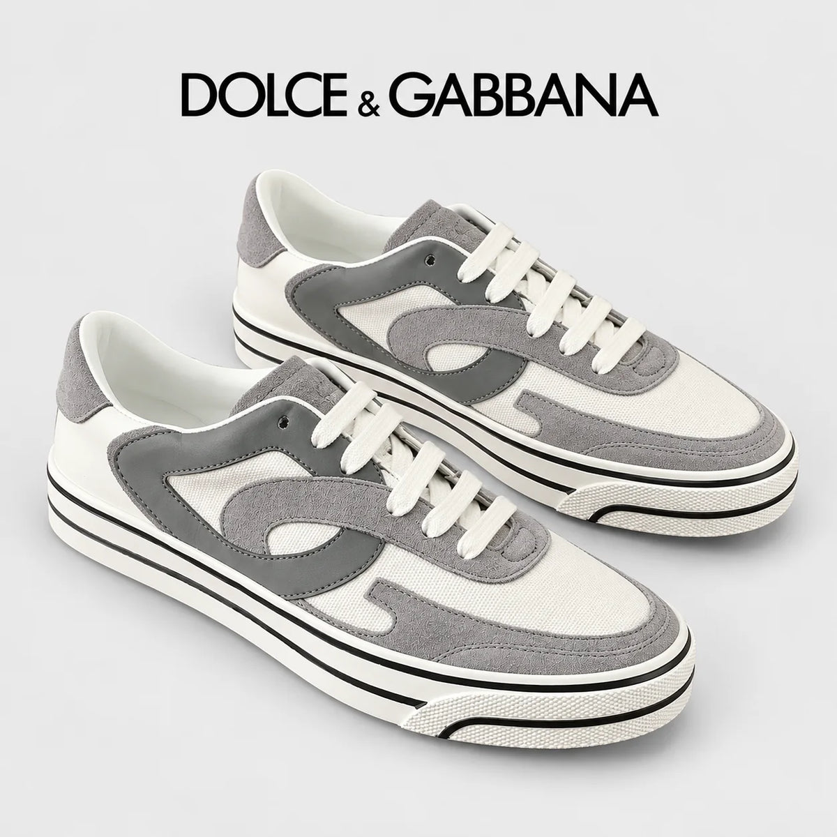 Dolce & Gabbana DG Heavy-Craft Calfskin Sneakers with 5D Accents