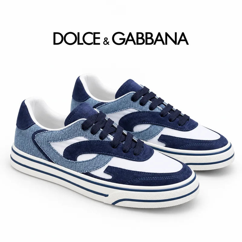 Dolce & Gabbana DG Heavy-Craft Calfskin Sneakers with 5D Accents
