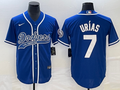 Men's Los Angeles Dodgers Julio Urias #7 Royal Player Jerseys Joint Edition