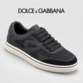 Dolce & Gabbana DG Men's Low-Top Logo Sneakers in Calfskin