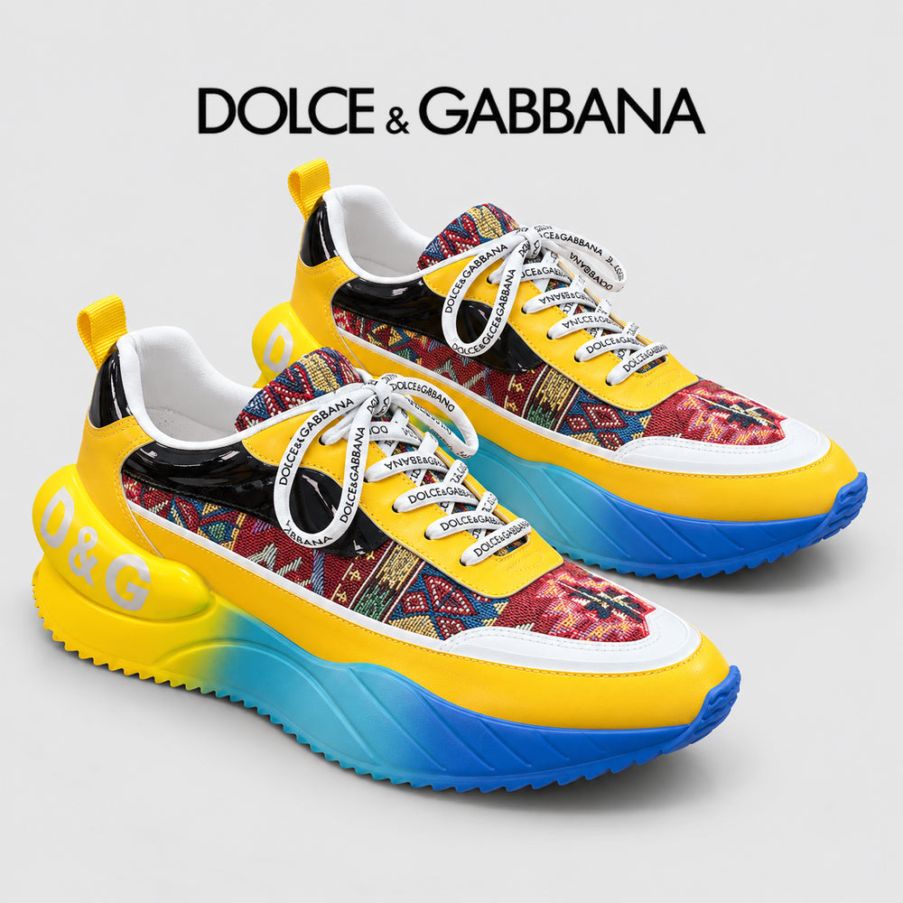 Dolce & Gabbana DG Men's Top-Grain Calfskin Casual Sneakers