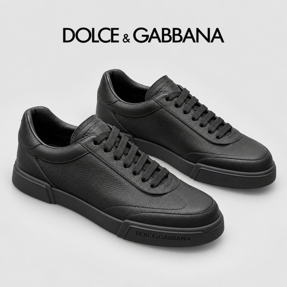 Dolce & Gabbana DG Heavy-Craft Calfskin Sneakers with 5D Accents