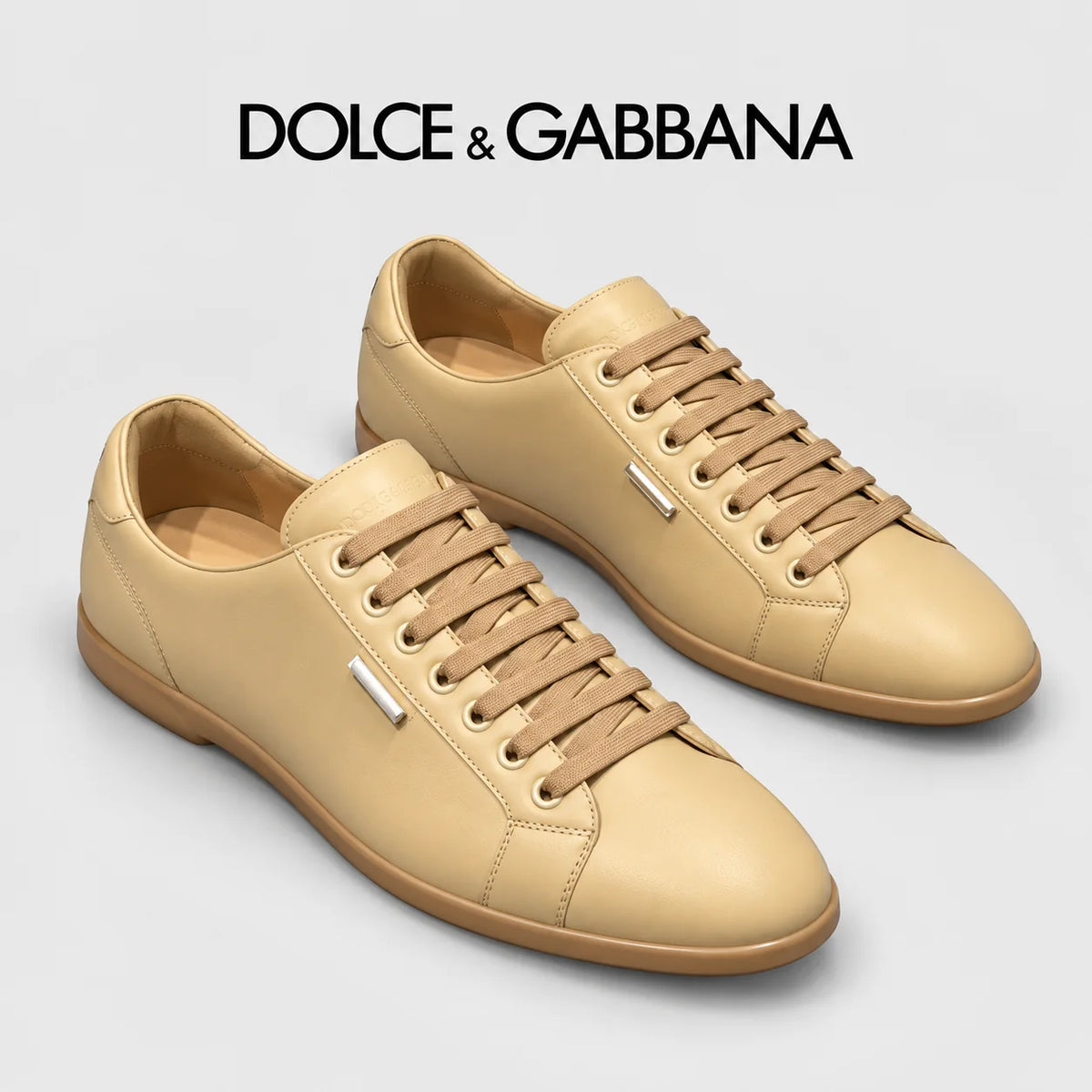 Dolce & Gabbana DG Men's Casual Sneakers with Signature Metal Buckle