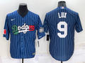 Men's Los Angeles Dodgers Gavin Lux #9 Blue Alternate Game Jerseys