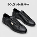 Dolce & Gabbana DG Men's Casual Sneakers with Signature Metal Buckle