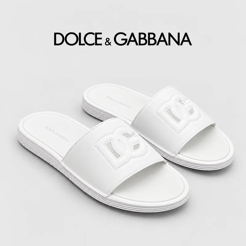 Dolce & Gabbana DG Men's PVC Slides with Molded TPU Sole