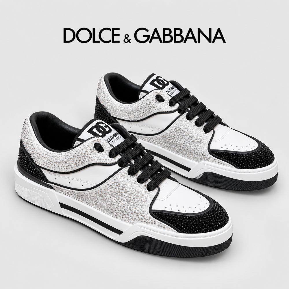 Dolce & Gabbana DG Heavy-Craft Calfskin Sneakers with 5D Accents