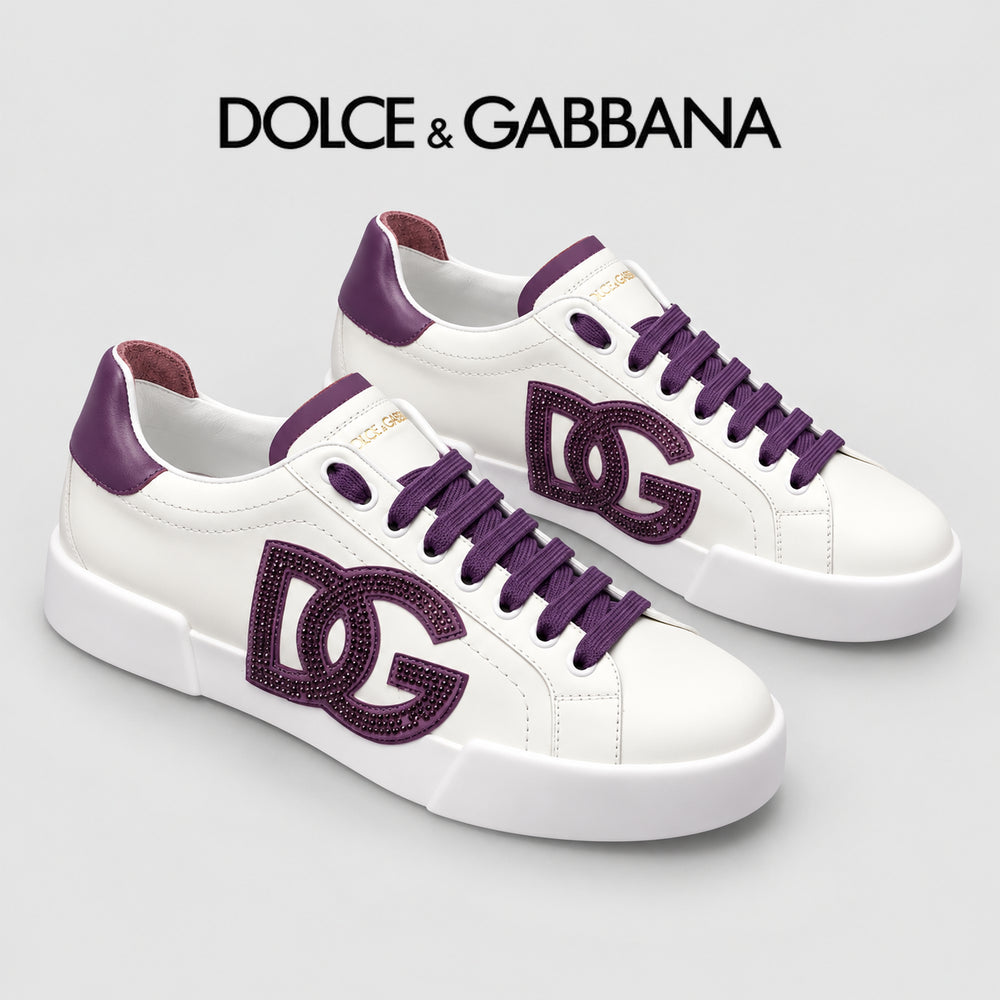 Dolce & Gabbana DG Heavy-Craft Calfskin Sneakers with 5D Accents