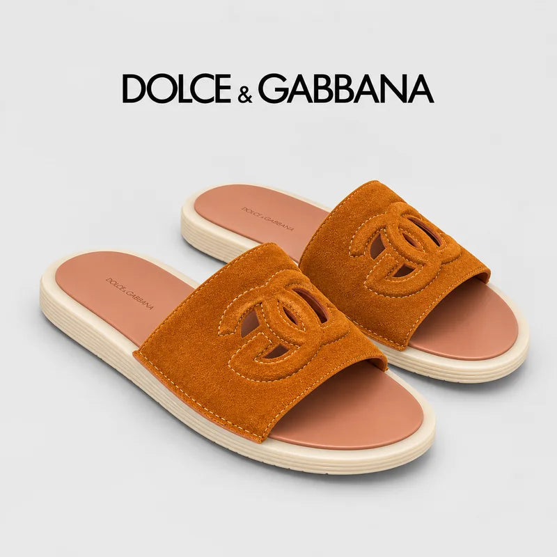 Dolce & Gabbana DG Men's PVC Slides with Molded TPU Sole