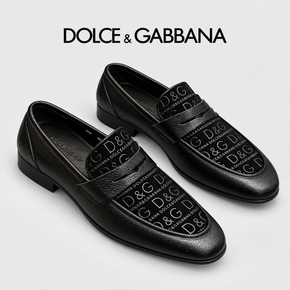Dolce & Gabbana DG Men's Italian Calfskin Dress Shoes