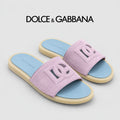 Dolce & Gabbana DG Men's PVC Slides with Molded TPU Sole