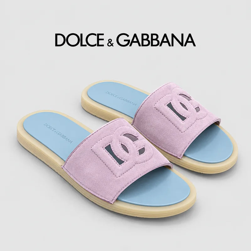 Dolce & Gabbana DG Men's PVC Slides with Molded TPU Sole