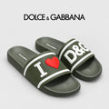Dolce & Gabbana DG Men's Embossed-Logo PVC Slides