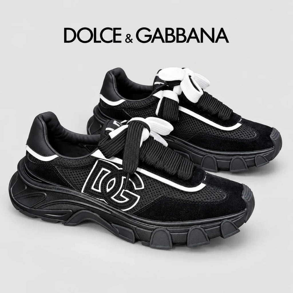 Dolce & Gabbana DG Men's Suede & Waterproof-Fabric Casual Sneakers