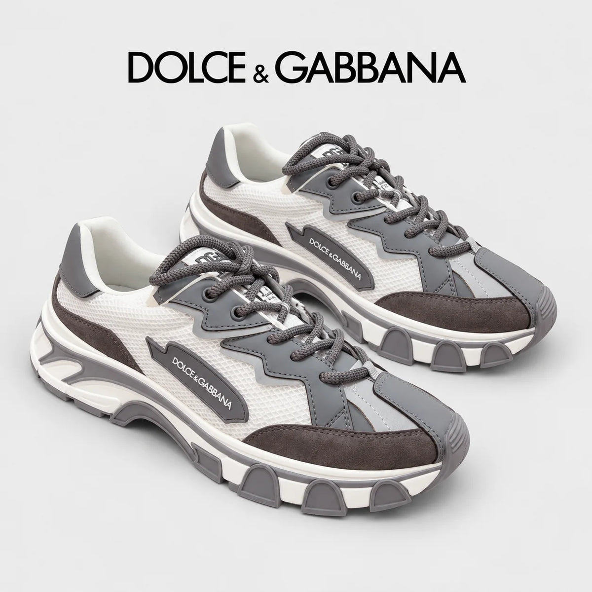 Dolce & Gabbana DG Men's Suede & Waterproof-Fabric Casual Sneakers