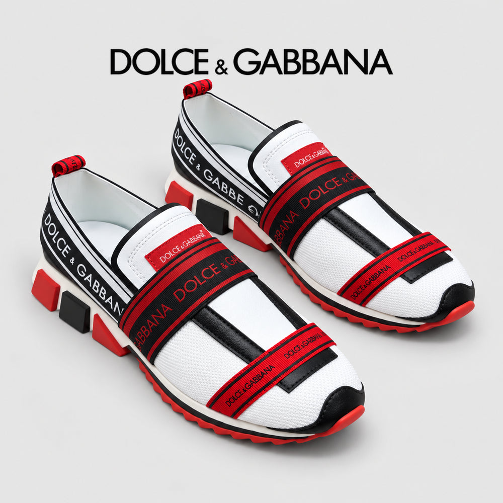 Dolce & Gabbana DG Couple's Multi-Material Casual Sneakers 5 Colors