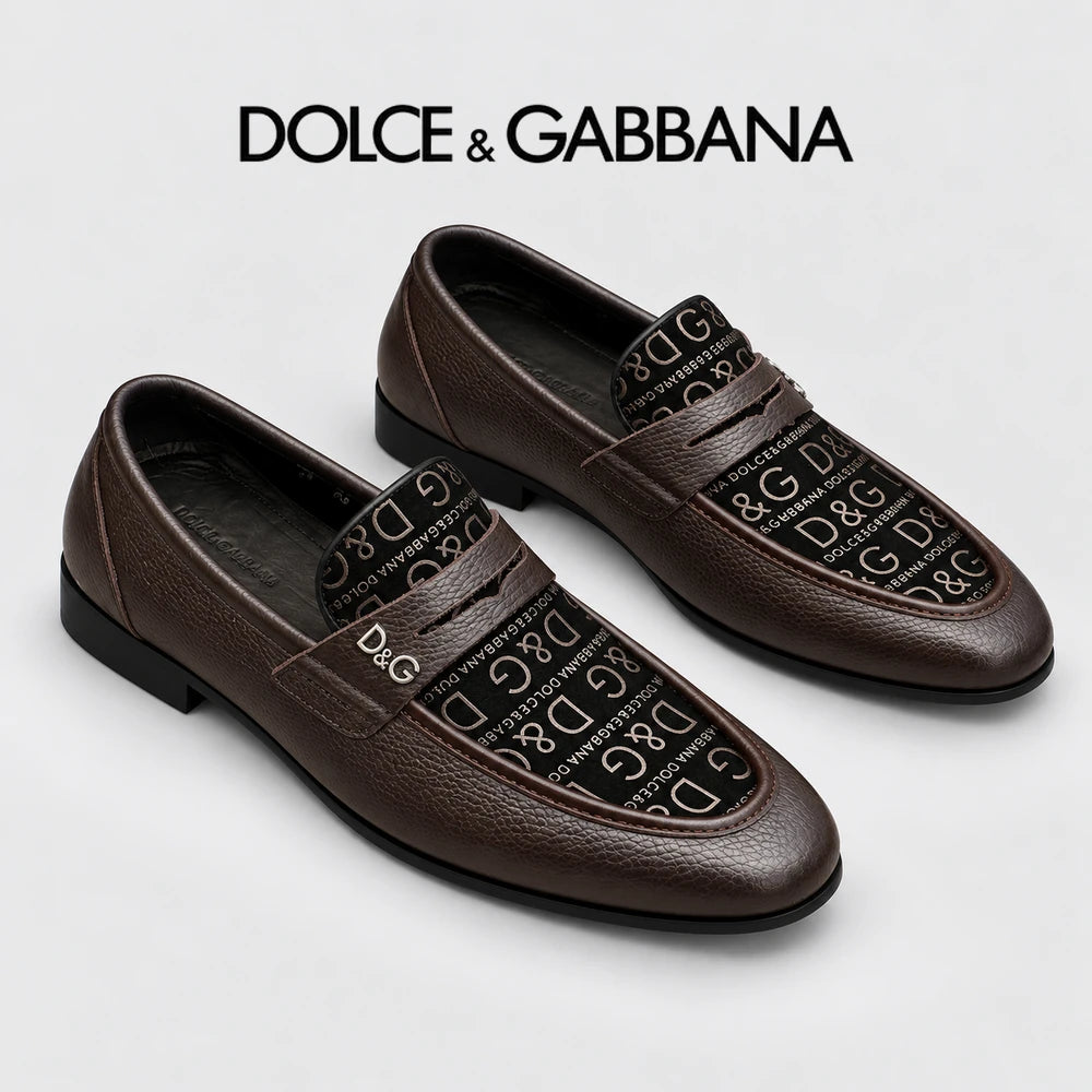 Dolce & Gabbana DG Men's Italian Calfskin Dress Shoes
