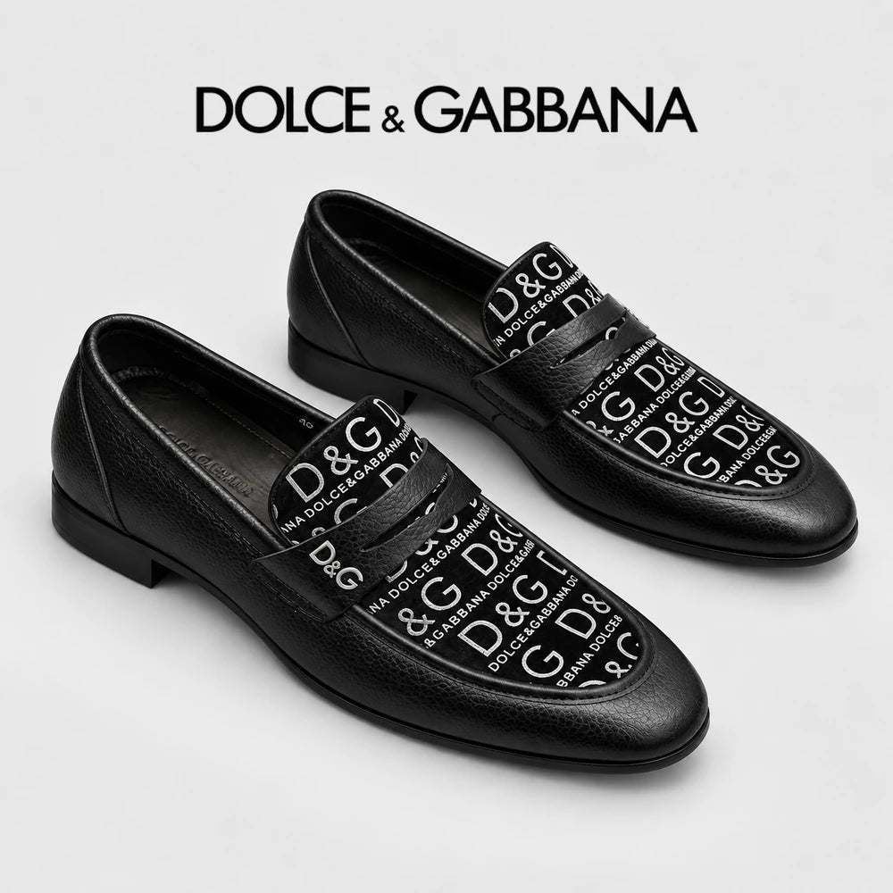 Dolce & Gabbana DG Men's Italian Calfskin Dress Shoes