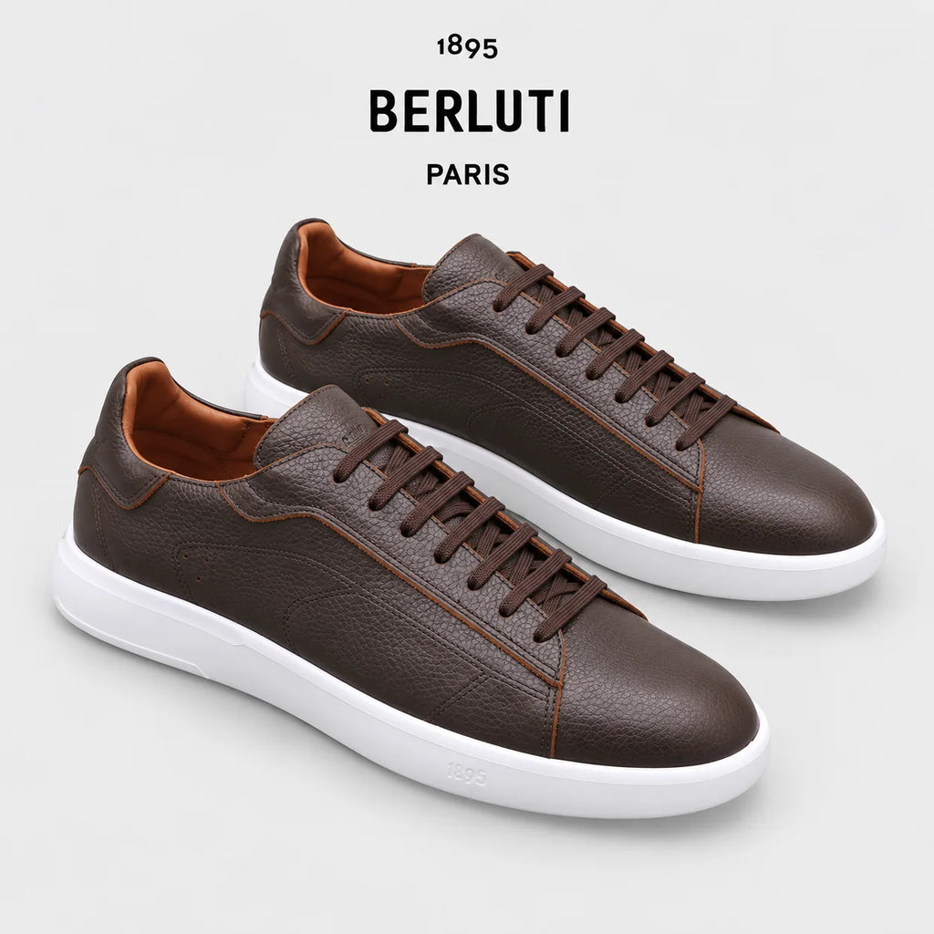 Berluti Men's Edge-Last Leather Casual Shoes