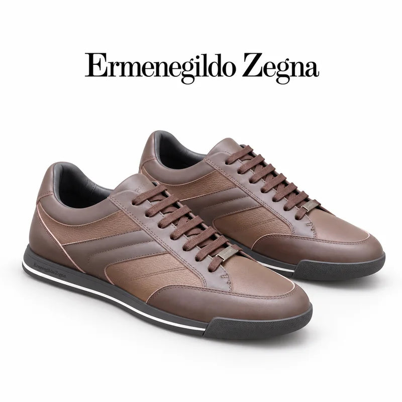 Ermenegildo Zegna Men's Calfskin Casual Shoes