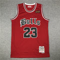 Michael Jordan #23 Chicago Bulls Mitchell & Ness Red 1997-98 Gothic Font NBA Finals Hardwood Classics Swingman Jersey