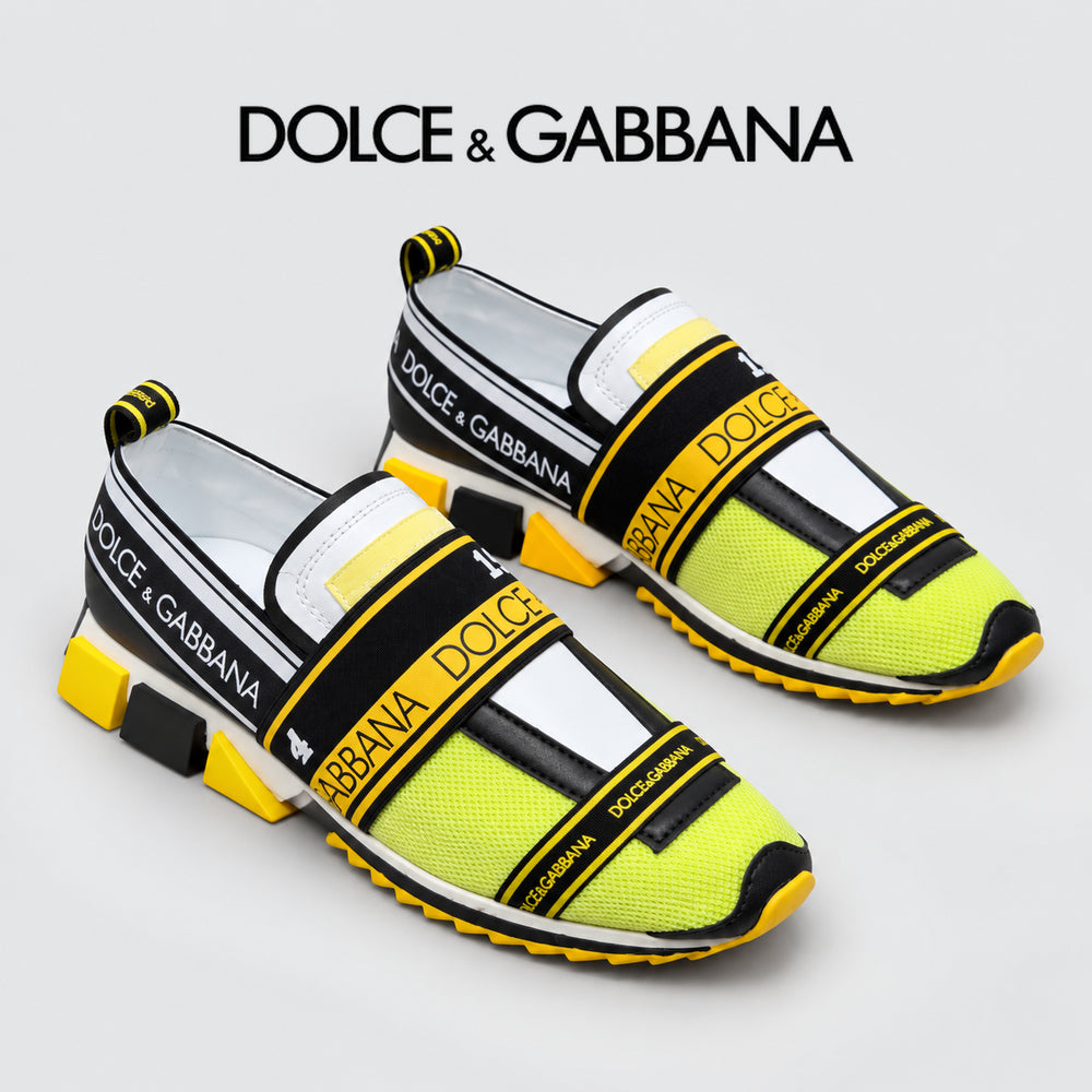 Dolce & Gabbana DG Couple's Multi-Material Casual Sneakers 5 Colors