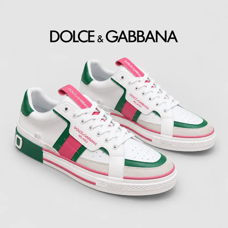 Dolce & Gabbana DG Men's Top-Grain Calfskin Casual Sneakers