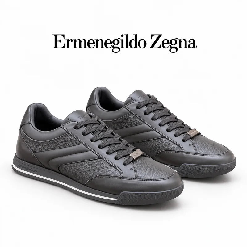 Ermenegildo Zegna Men's Calfskin Casual Shoes