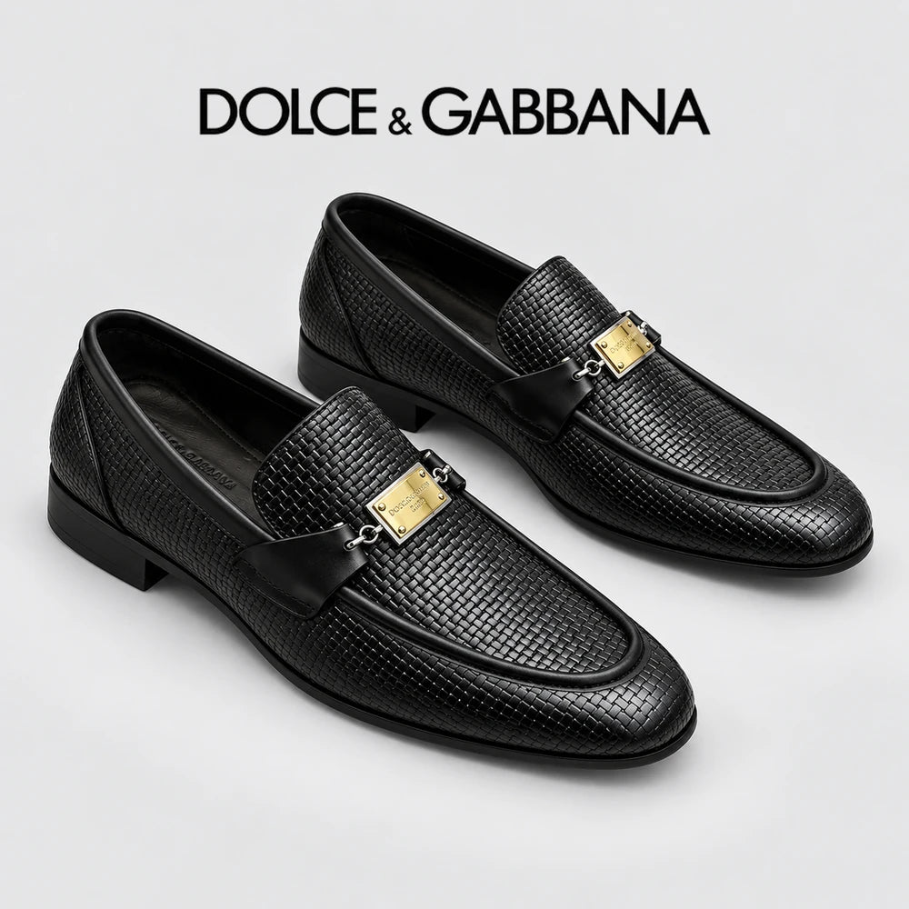 Dolce & Gabbana DG Men's Italian Calfskin Dress Shoes