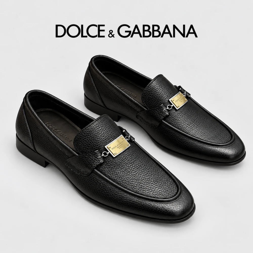 Dolce & Gabbana DG Men's Italian Calfskin Dress Shoes