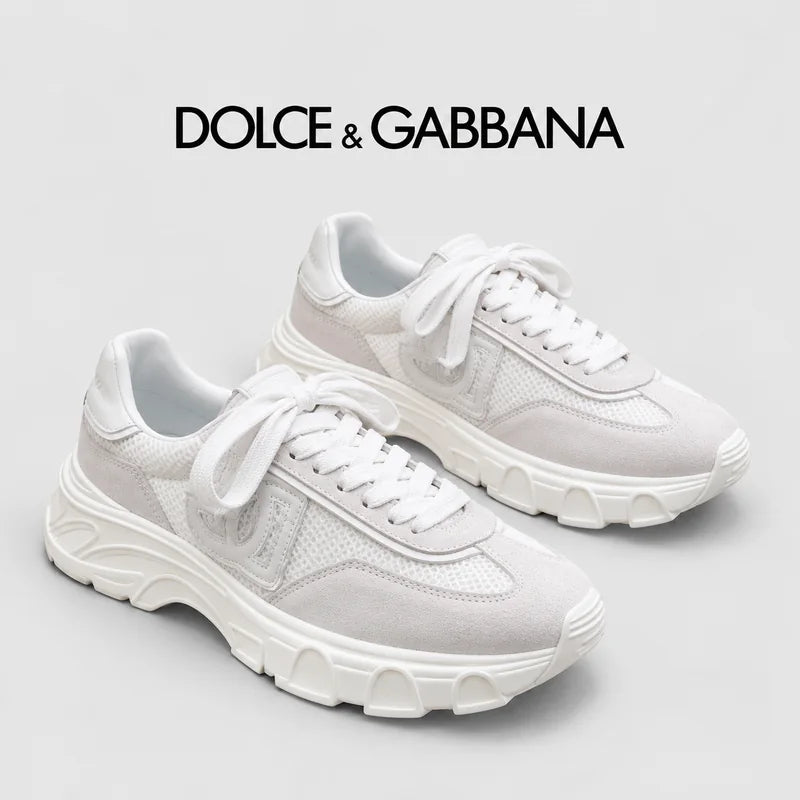 Dolce & Gabbana DG Men's Suede & Waterproof-Fabric Casual Sneakers