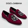 Dolce & Gabbana DG Men's Moccasin Loafers with Metal Horsebit
