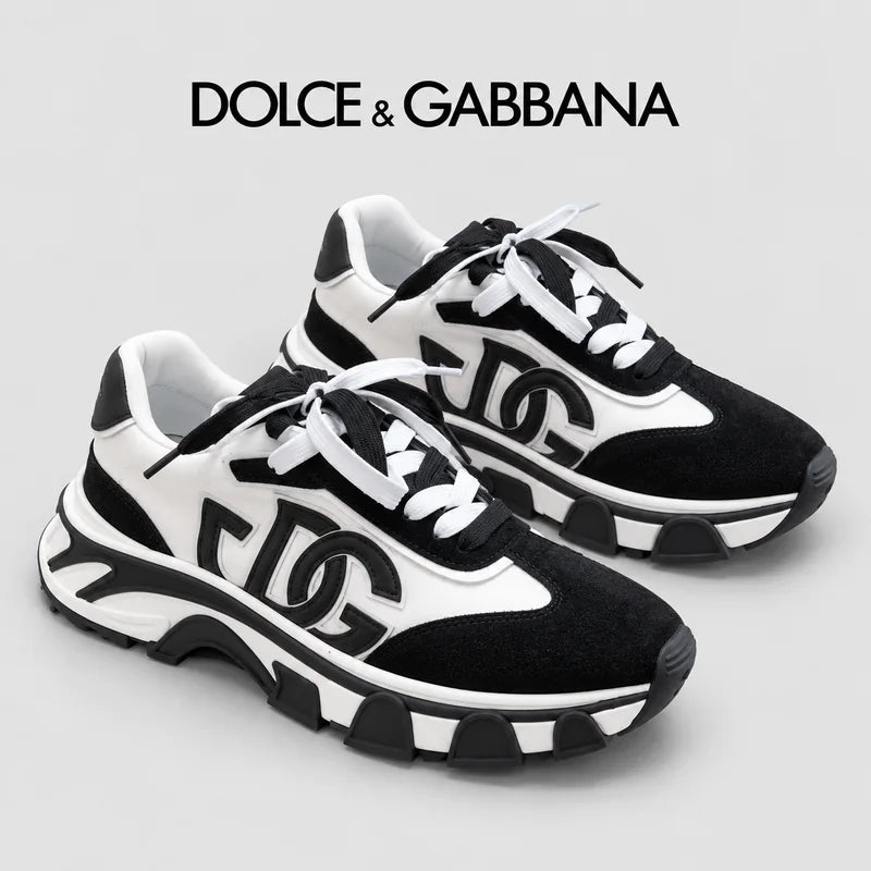 Dolce & Gabbana DG Men's Suede & Waterproof-Fabric Casual Sneakers