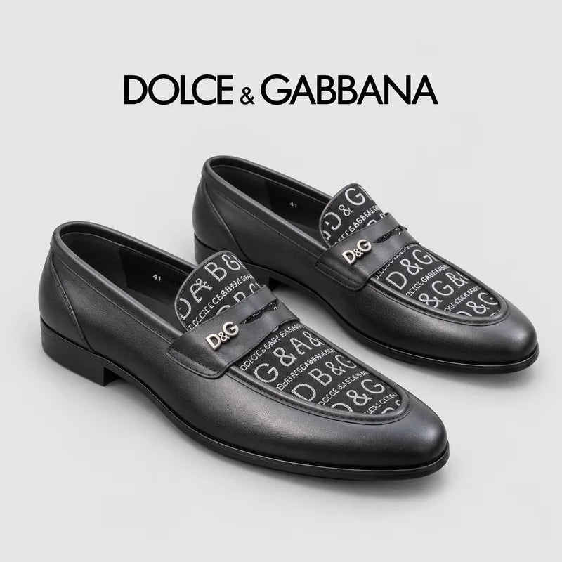 Dolce & Gabbana DG Men's Dress Shoes in Premium Calfskin