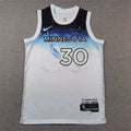 Men's Minnesota Timberwolves Julius Randle #30 White 2024/25 Swingman Player Jerseys - City Edition
