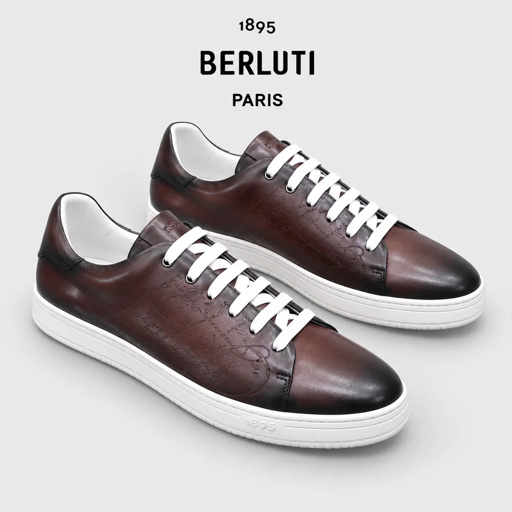 Berluti Men's Edge-Last Leather Casual Shoes
