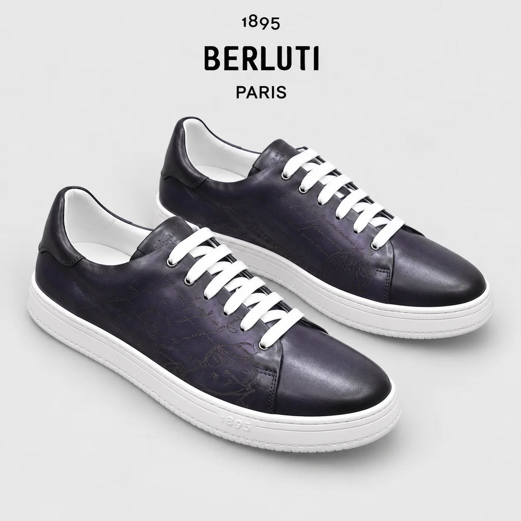 Berluti Men's Edge-Last Leather Casual Shoes