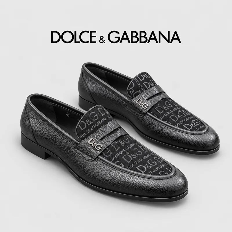 Dolce & Gabbana DG Men's Dress Shoes in Premium Calfskin