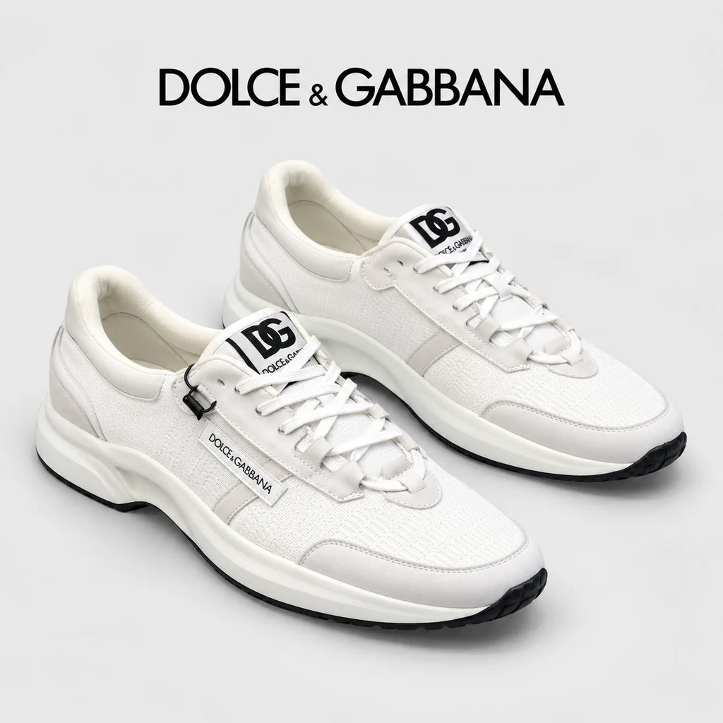 Dolce & Gabbana DG Premium Men's Mixed-Material Casual Sneakers