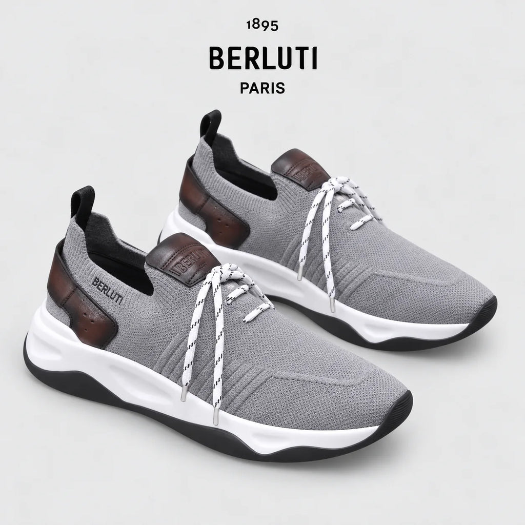 Berluti Men's Edge-Last Leather Casual Shoes