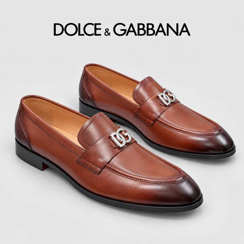 Dolce & Gabbana DG Men's Dress Shoes in Premium Calfskin