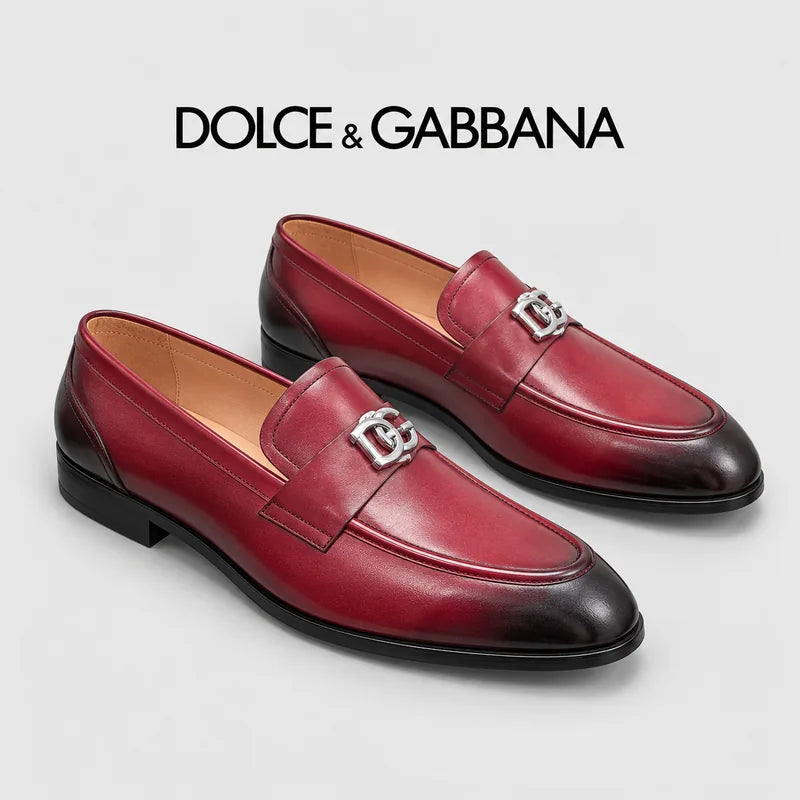 Dolce & Gabbana DG Men's Dress Shoes in Premium Calfskin
